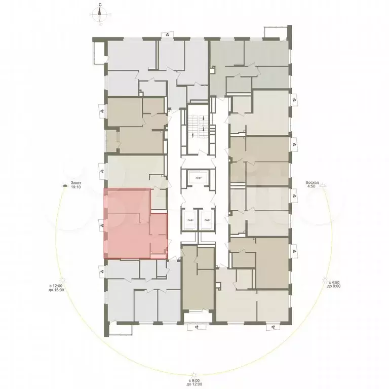 1-к. квартира, 48,4 м, 15/25 эт. - Фото 1
