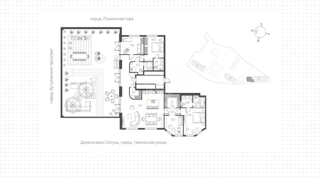 4-к кв. Москва Нежинская ул., 5к2 (300.0 м) - Фото 1