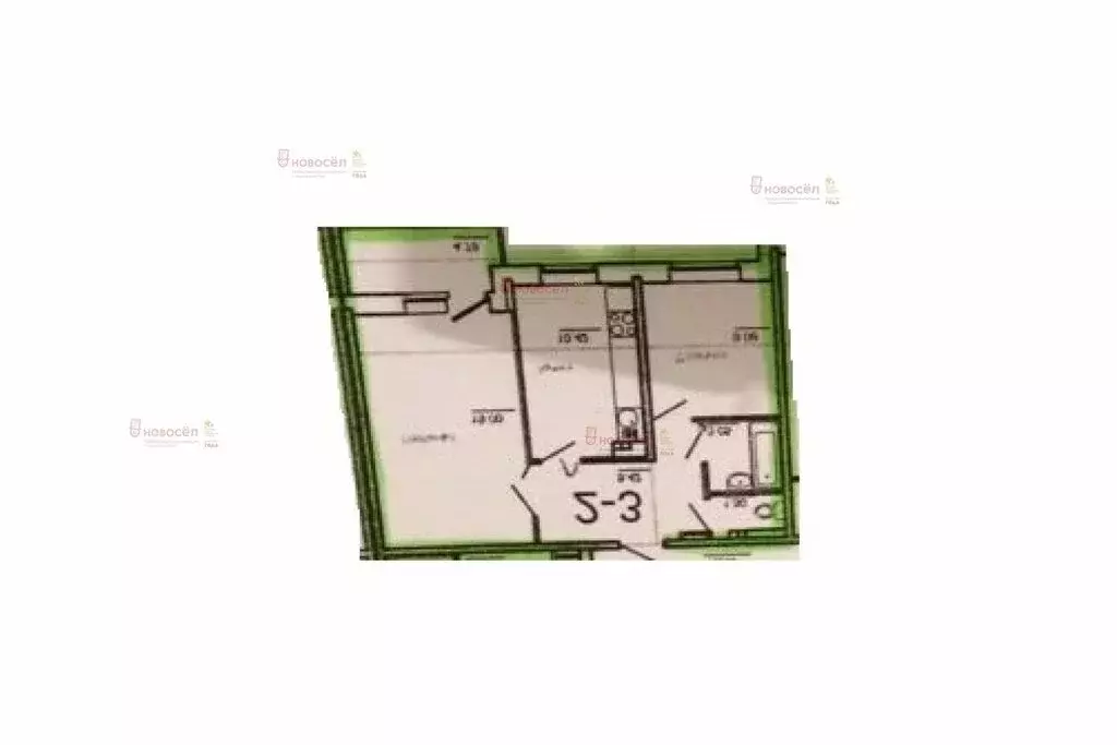 2-комнатная квартира: Екатеринбург, Надеждинская улица, 26 (51 м) - Фото 1