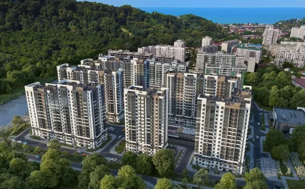 2-к кв. Краснодарский край, Сочи Кудепста мкр,  (59.1 м) - Фото 1