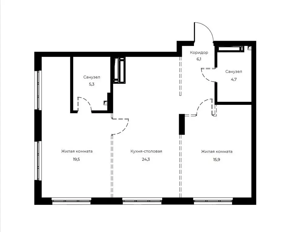 2-комнатная квартира: Пенза, улица Богданова, 39 (75.8 м) - Фото 0
