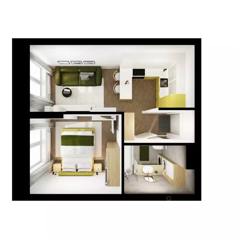 1-к кв. Амурская область, Благовещенск ул. 50 лет Октября, 265 (30.9 ... - Фото 2