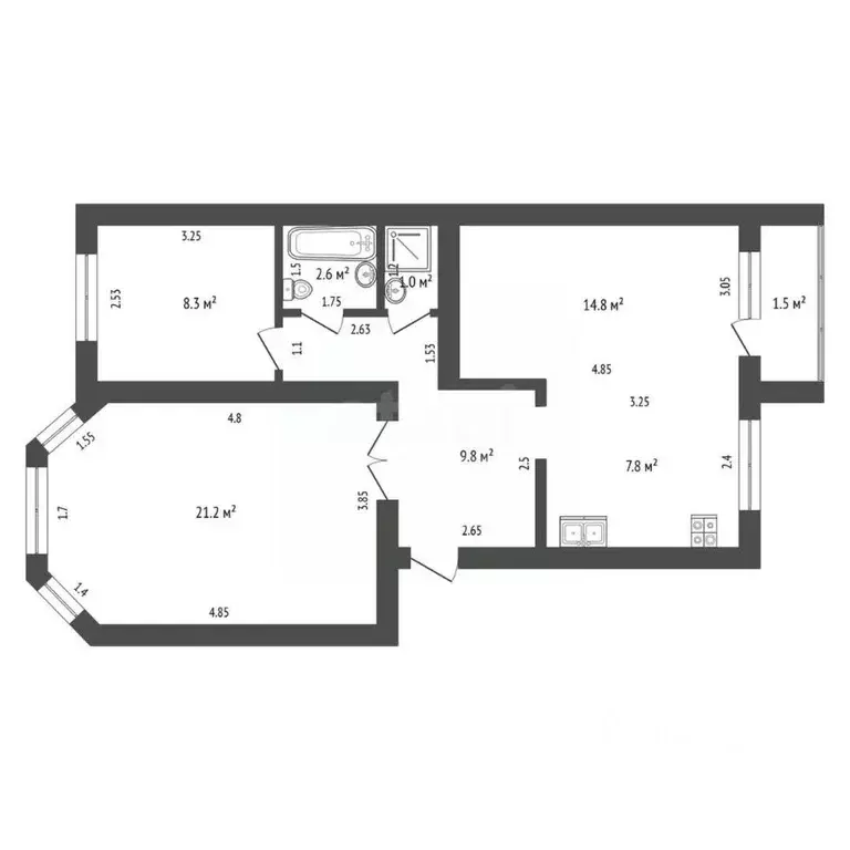 6-к кв. Мордовия, Саранск Демократическая ул., 48 (134.0 м) - Фото 2