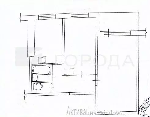 2-к кв. Кемеровская область, Новокузнецк ул. Космонавтов, 8 (43.1 м) - Фото 1
