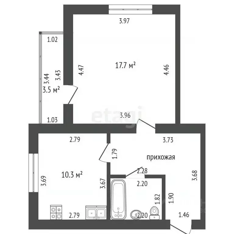 1-к кв. Мордовия, Саранск ул. Победы, 20А (41.4 м) - Фото 0