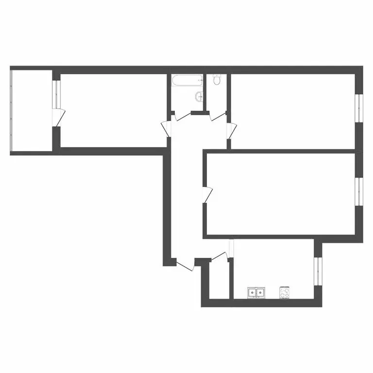 3-комнатная квартира: Тюмень, улица 30 лет Победы, 78 (64.1 м) - Фото 1