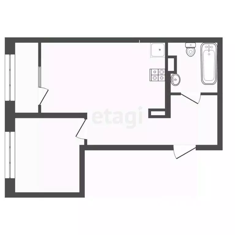 1-к кв. Тюменская область, Тюмень ул. Бориса Прудаева, 7 (37.9 м) - Фото 1