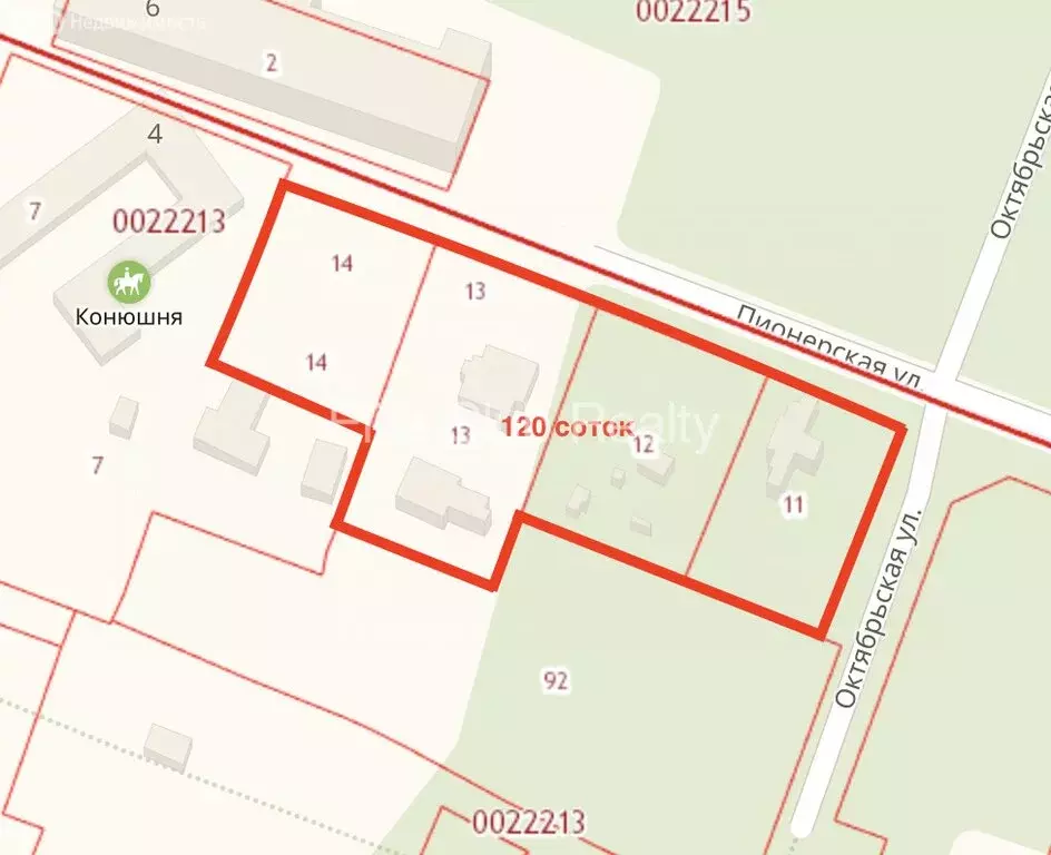 Участок в посёлок Комарово, Пионерская улица (120 м) - Фото 1