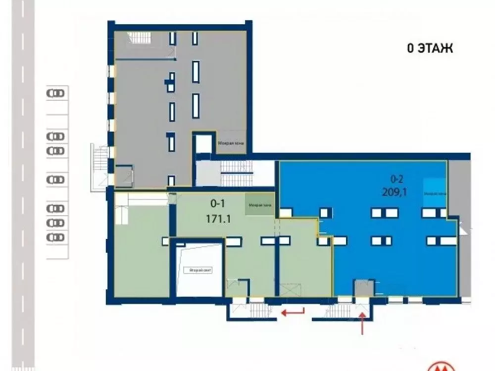 Торговая площадь в Москва Ленинградский просп., 47С2 (209 м) - Фото 2