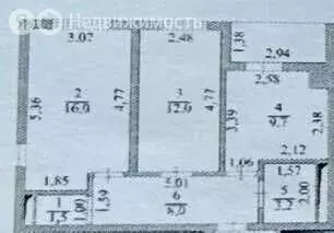 3-комнатная квартира: Орехово, Центральная улица, 9 (66 м) - Фото 2