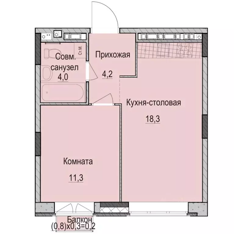 1-к кв. Татарстан, Казань Ферма-2 жилмассив,  (38.0 м) - Фото 0