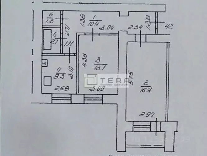 2-к кв. Башкортостан, Уфа ул. Кирова, 103 (54.5 м) - Фото 2