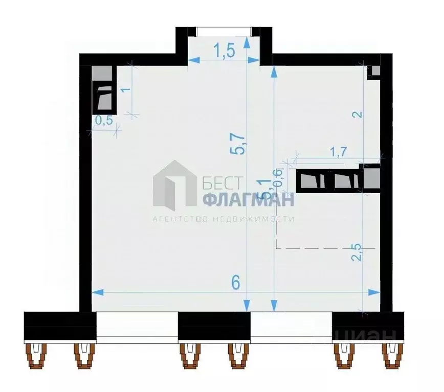 Помещение свободного назначения в Москва Выборгская ул., 18 (30 м) - Фото 2