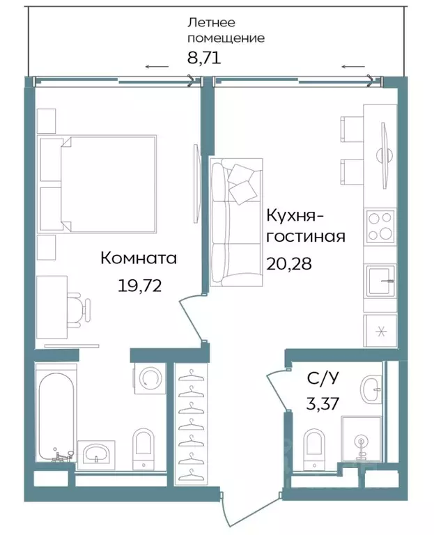 2-к кв. Крым, Саки ул. Морская (52.08 м) - Фото 0
