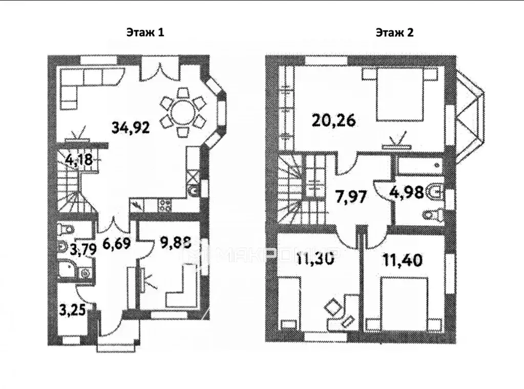 Таунхаус в Ленинградская область, Всеволожский район, Агалатовское ... - Фото 2