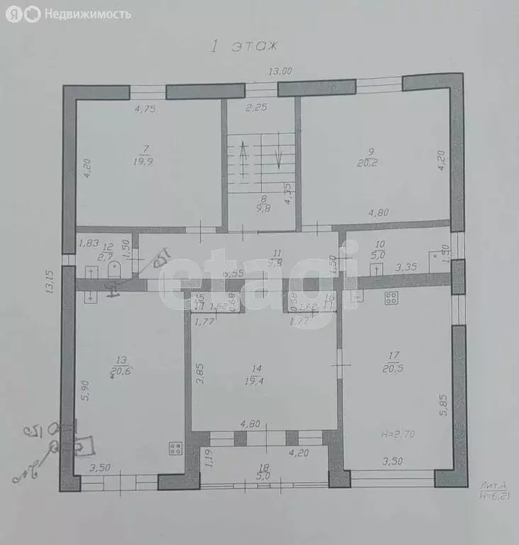 Дом в село Витязево, Уютная улица (491.8 м) - Фото 1