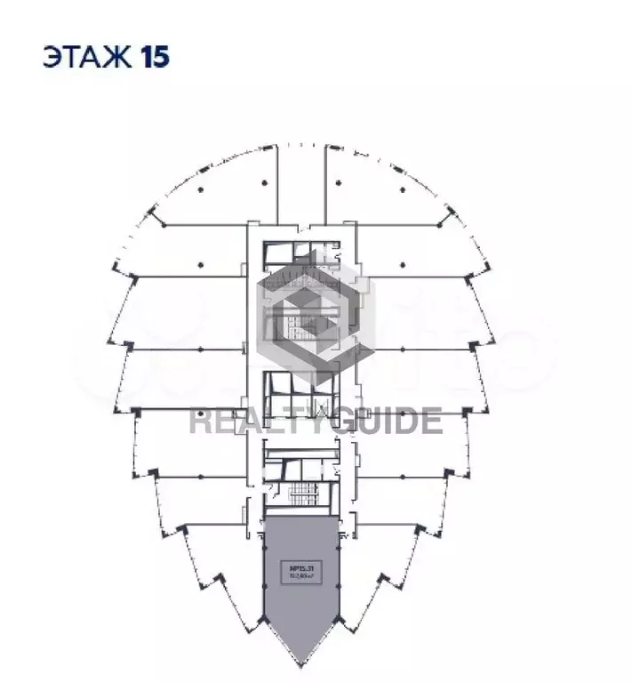 157 м2 Бизнес центр  DM tower  A - Фото 0