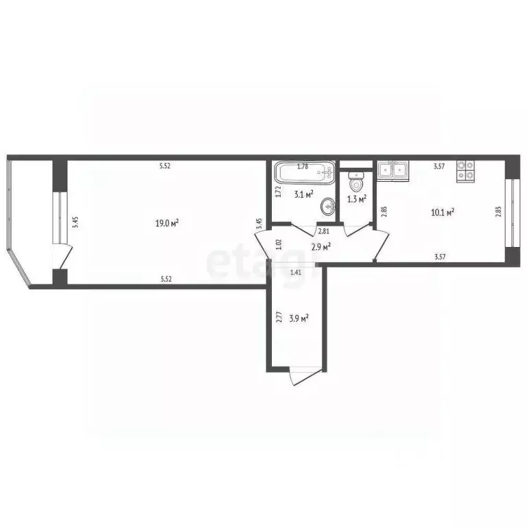 1-к кв. Орловская область, Орел ул. Картукова, 2 (40.3 м) - Фото 0
