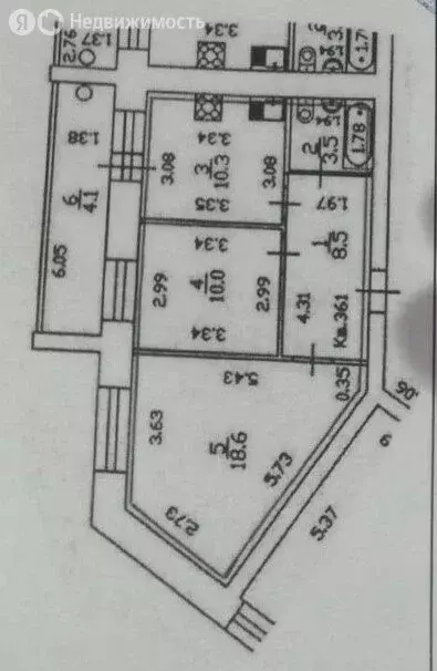 2-комнатная квартира: Йошкар-Ола, улица Петрова, 31 (55 м) - Фото 1