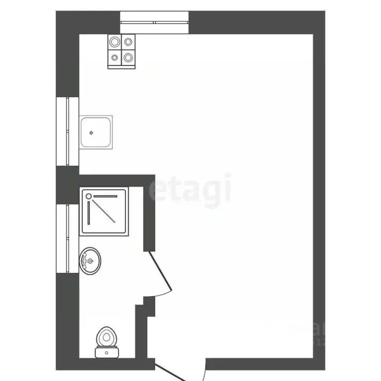 1-к кв. Ставропольский край, Кисловодск Березовская ул. (32.0 м) - Фото 2