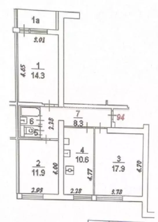 3-комнатная квартира: Москва, Краснодарская улица, 57к1 (67.6 м) - Фото 0