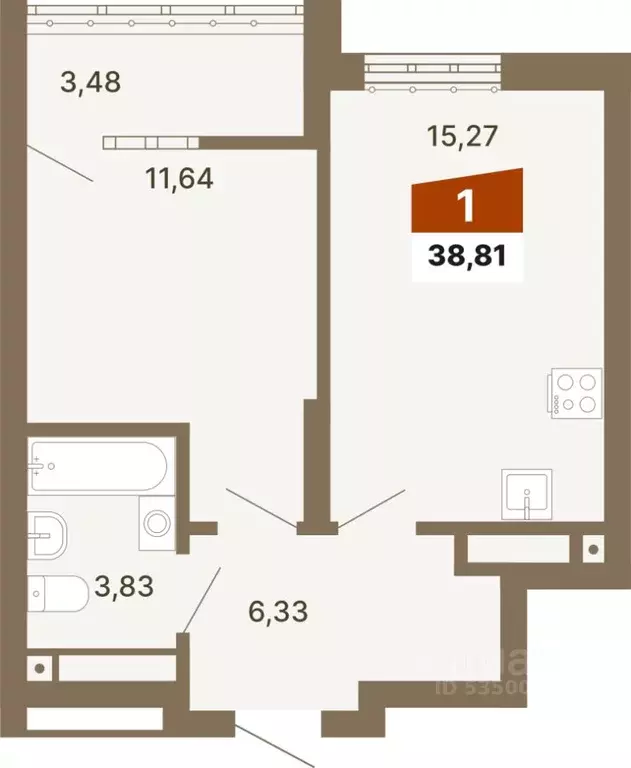 1-к кв. Свердловская область, Екатеринбург Юго-Западный жилрайон, ... - Фото 0