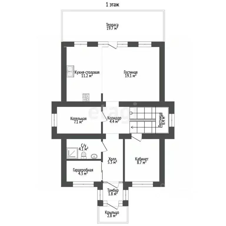 Дом в Москва Акиньшино-5 кп, 135 (170 м) - Фото 1