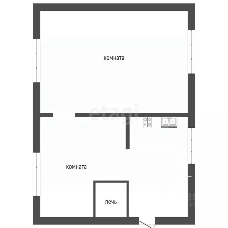 Дом в Свердловская область, Талица ул. Исламова, 6 (32 м) - Фото 2