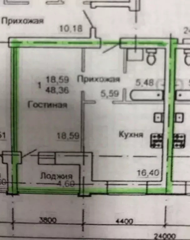 1-к кв. Ивановская область, Иваново ул. Красных Зорь, 8 (45.9 м) - Фото 1