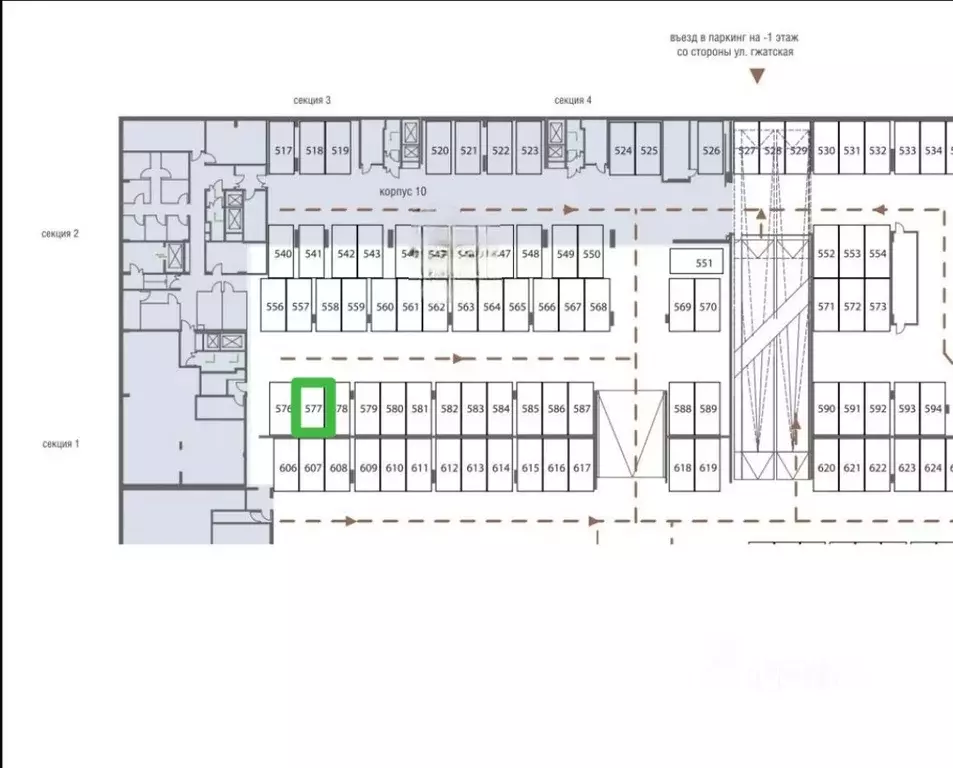 Гараж в Москва 107-110-йы Кунцева кв-л, Лайф Кутузовский жилой ... - Фото 1