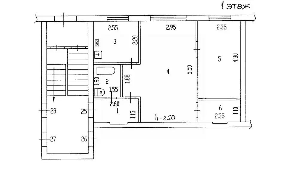 2-к кв. Алтайский край, Рубцовск Октябрьская ул., 107 (41.9 м) - Фото 2