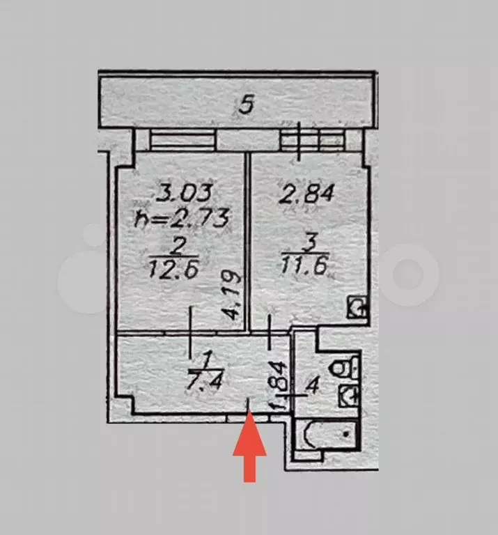 1-к. квартира, 35,6 м, 12/25 эт. - Фото 0