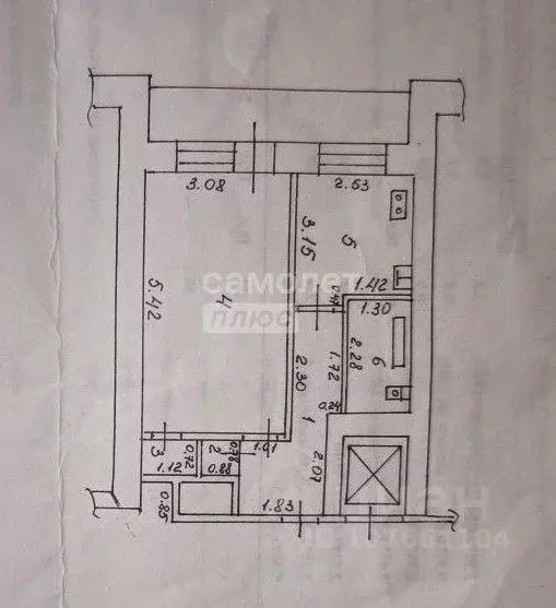 1-к кв. Липецкая область, Липецк ул. Космонавтов, 45/1 (34.0 м) - Фото 2