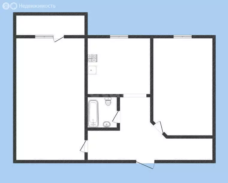 2-комнатная квартира: Нерехта, площадь 30-летия Победы, 3 (42 м) - Фото 1