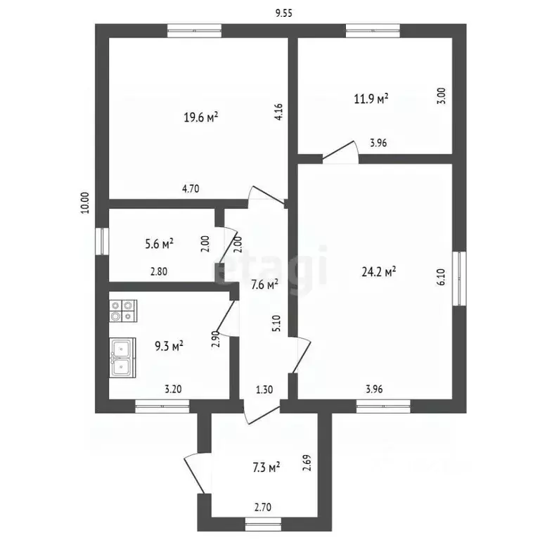 Дом в Ямало-Ненецкий АО, Новый Уренгой Лира ДНТ, ул. Видная, 34 (86 м) - Фото 2