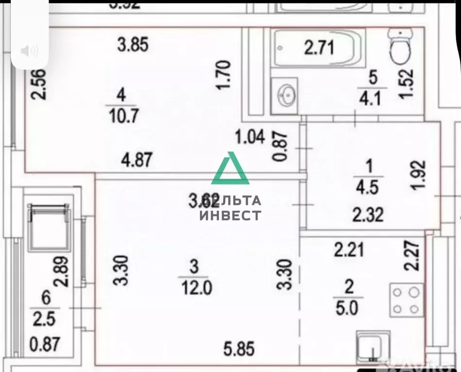 2-к кв. Башкортостан, Уфа Дема жилрайон, Экогород Яркий мкр, наб. ... - Фото 2
