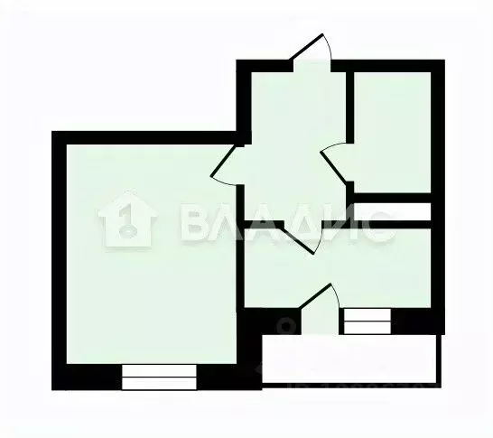 1-к кв. Московская область, Люберцы городской округ, Малаховка пгт, ... - Фото 2