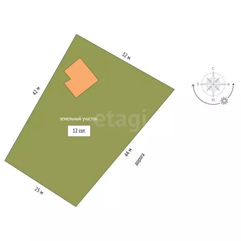 Дом в посёлок городского типа Красное-на-Волге, Солнечная улица (50 м) - Фото 1