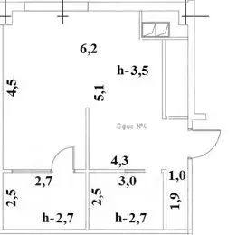 Офис в Москва 1-й Магистральный туп., 5А (45 м) - Фото 1
