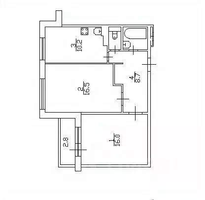 2-к кв. Санкт-Петербург просп. Королева, 48К1 (55.1 м) - Фото 1