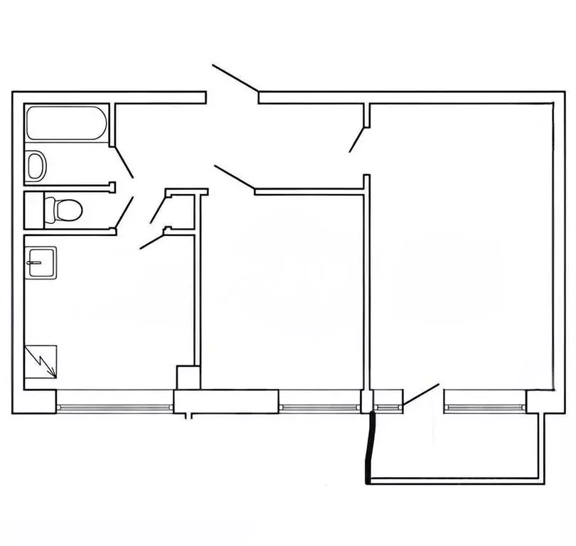 2-комнатная квартира: Липецк, улица А.Г. Стаханова, 73 (55 м) - Фото 1