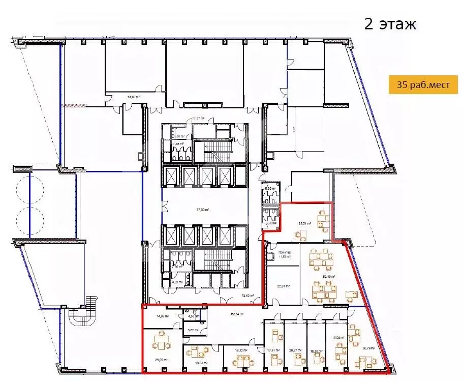 Помещение свободного назначения в Москва ул. Академика Пилюгина, 22 ... - Фото 2