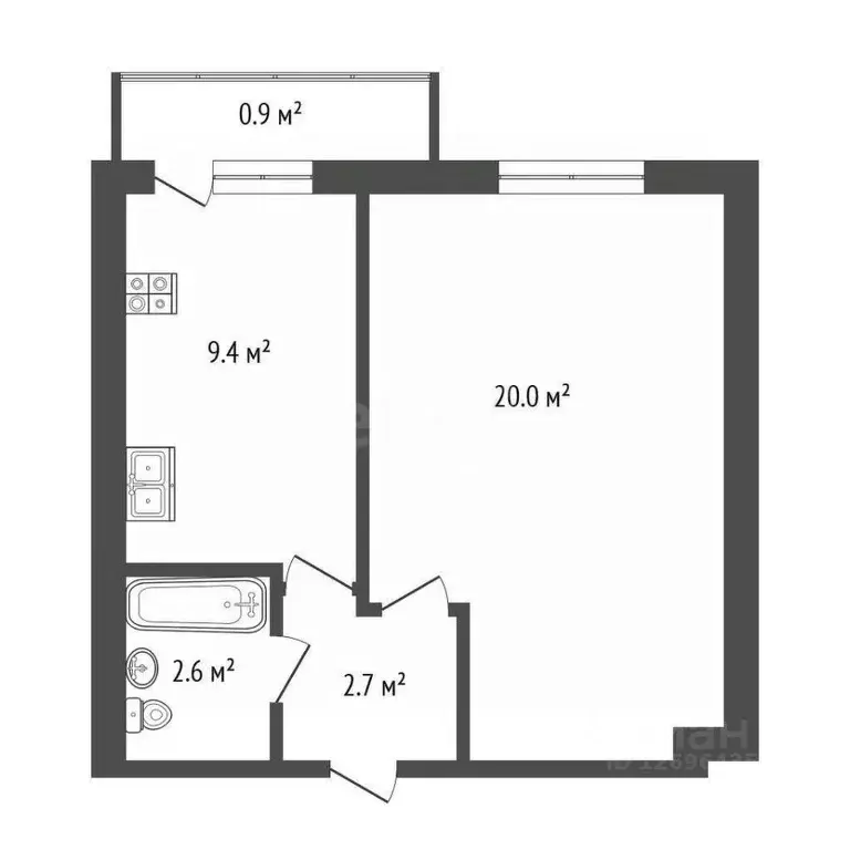 1-к кв. Москва Кавказский бул., 8 (35.3 м) - Фото 1