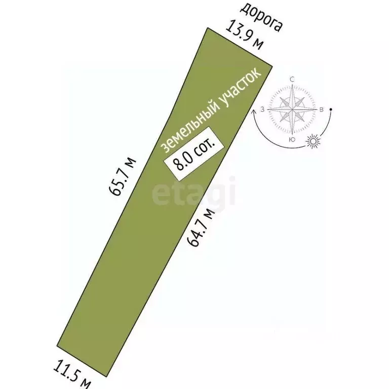 Участок в Башкортостан, Стерлитамакский район, Красноярский сельсовет, ... - Фото 0