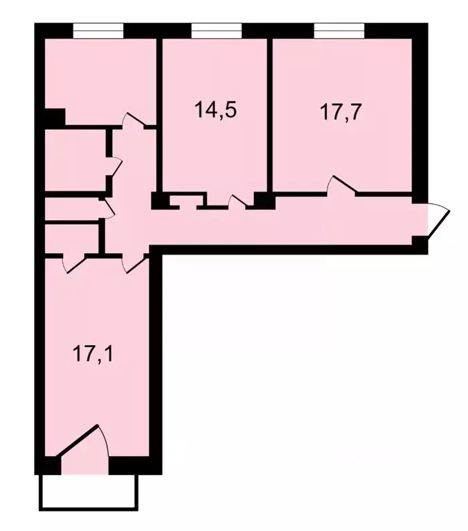 3-к кв. Владимирская область, Владимир Северная ул., 12 (76.8 м) - Фото 1