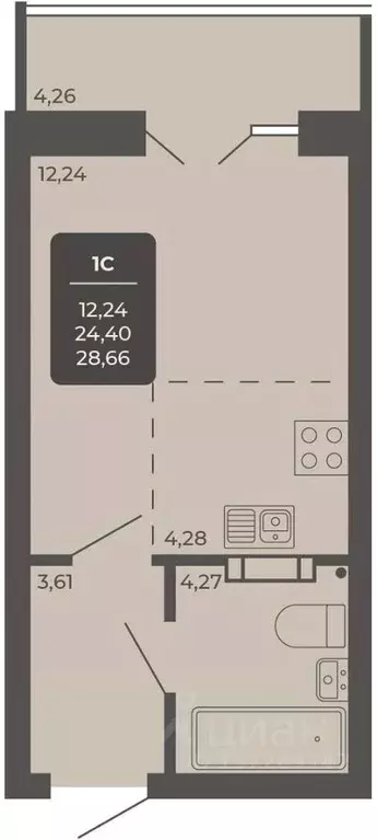 Офис в Новосибирская область, Новосибирск Автогенная ул., 75 (28 м) - Фото 1