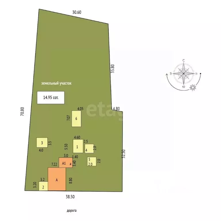 Дом в Забайкальский край, Чита ул. Рахова, 38 (61 м) - Фото 2