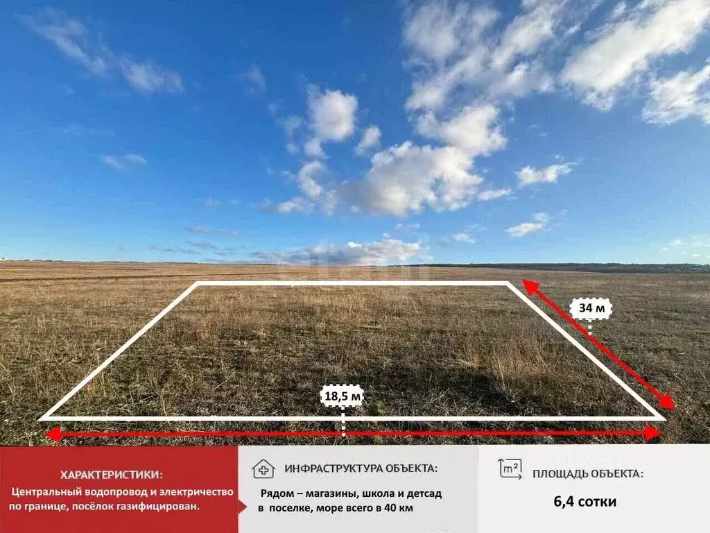 Участок в Крым, Симферопольский район, с. Чистенькое  (6.4 сот.) - Фото 2