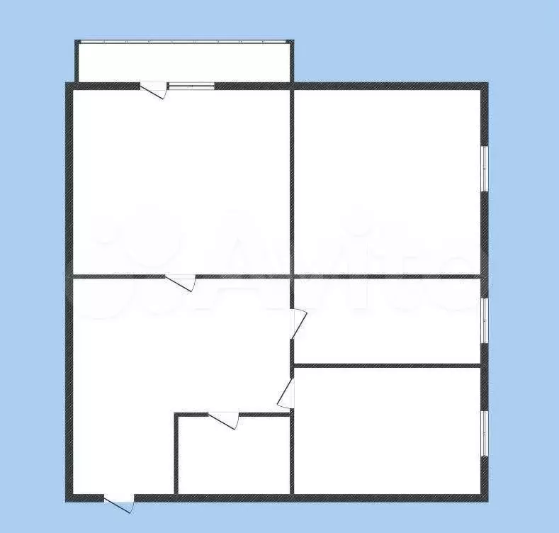 3-к. квартира, 55 м, 3/4 эт. - Фото 0