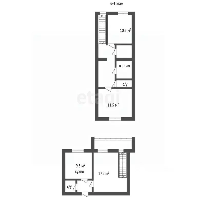 3-к кв. Воронежская область, Воронеж ул. Хользунова, 110В (65.0 м) - Фото 2